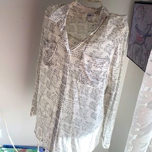 Silk blouse, size 48/18